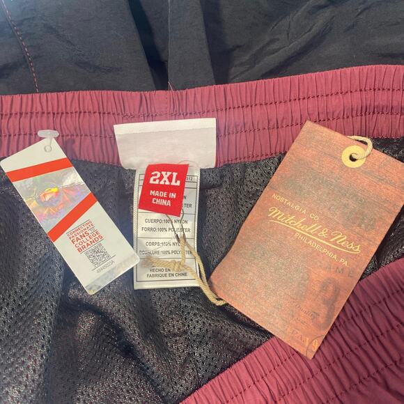 NWT Mitchell & Ness Utility Shorts Texas A&M Maroon Black men sz XXL - Picture 5 of 9